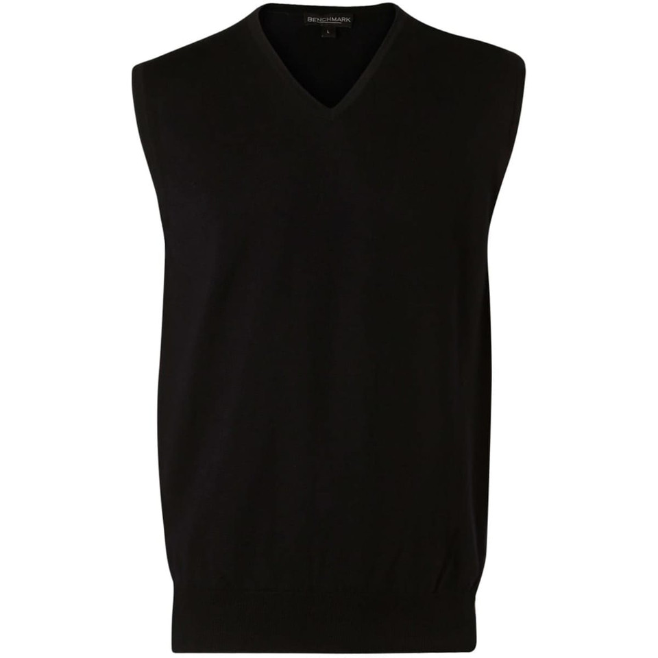 Men's 100% Merino Wool V Neck Vest