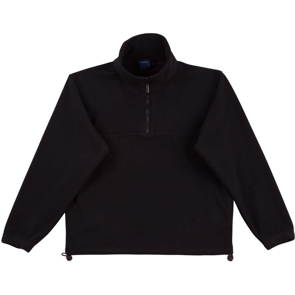 Kids' half zip polar fleecy pullover
