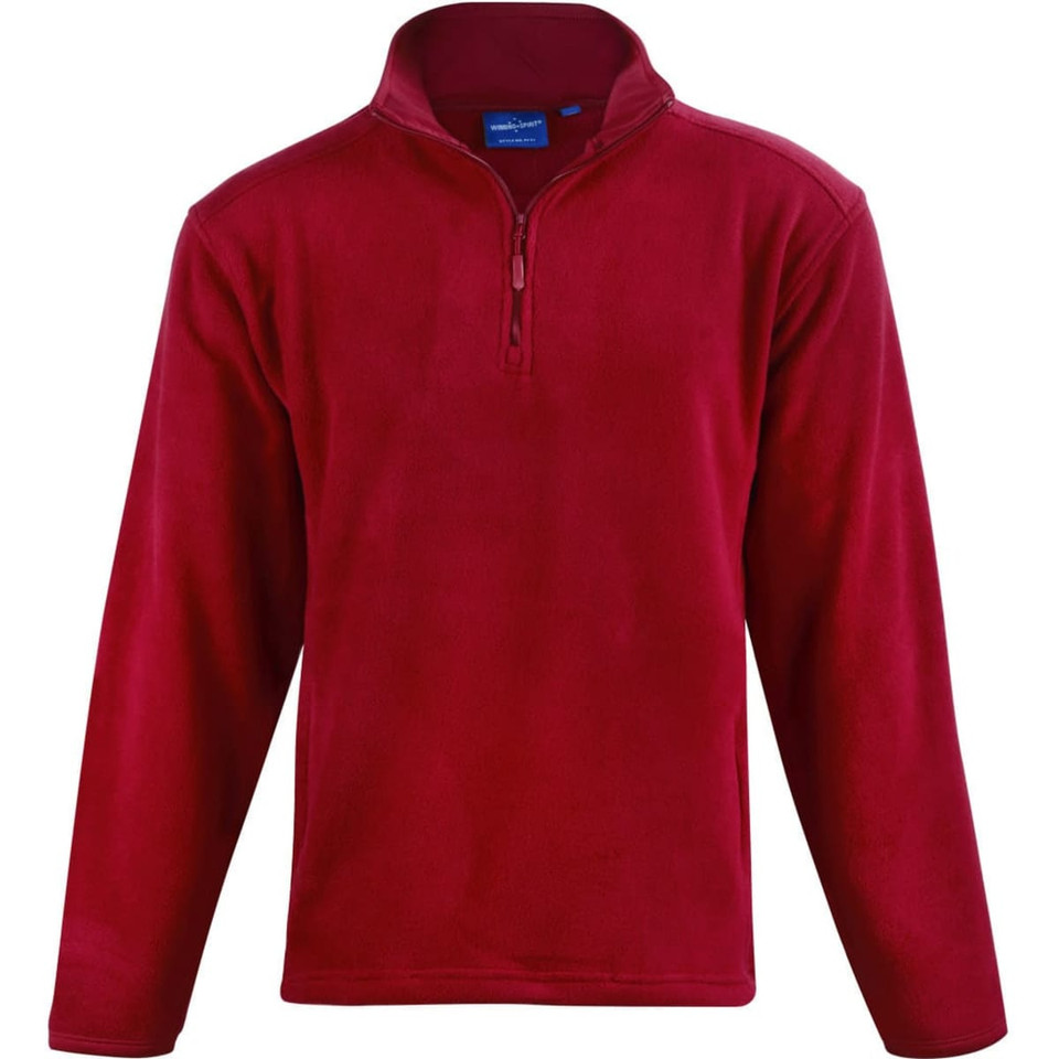 Adult's Half Zip Polar Fleece Pullover