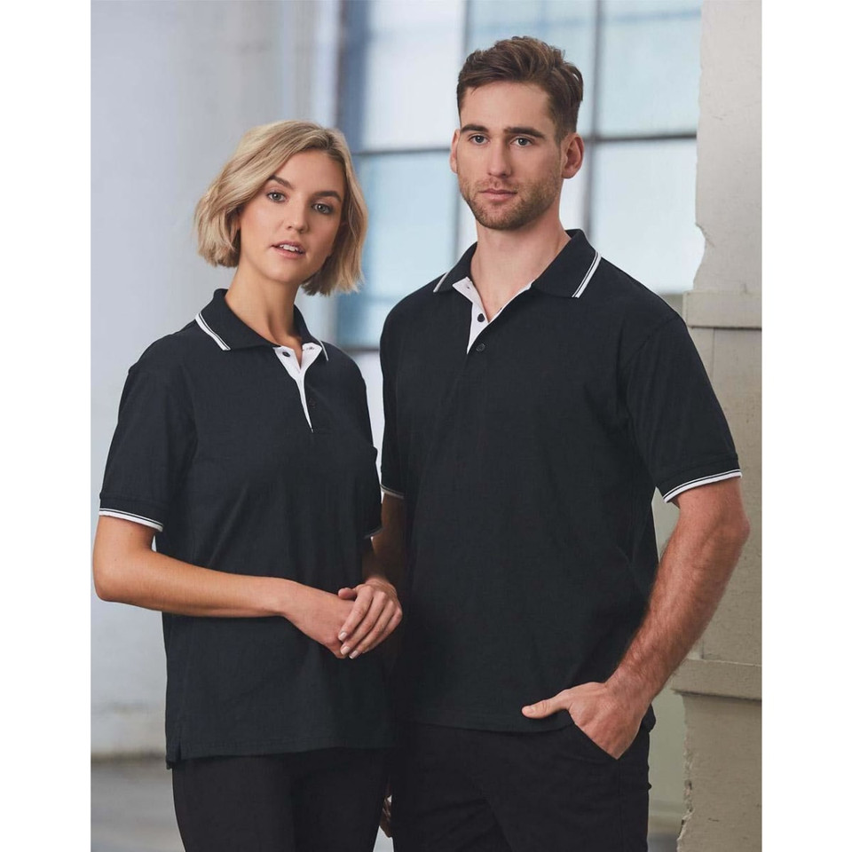 unisex cotton jersey polo