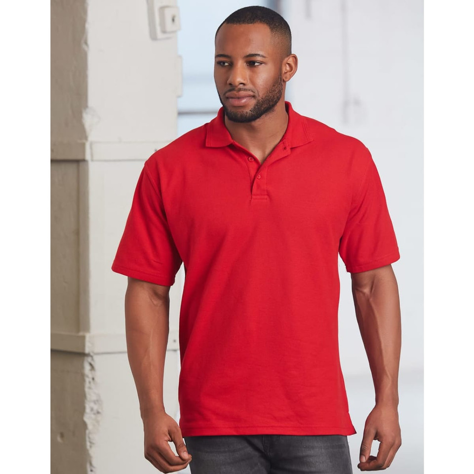 Unisex poly/cotton pique S/L