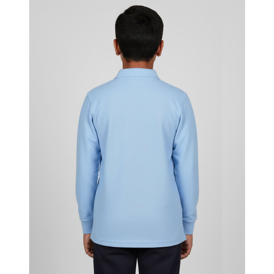 Kids' 240gsm Poly/Cotton Pique L/S Polo