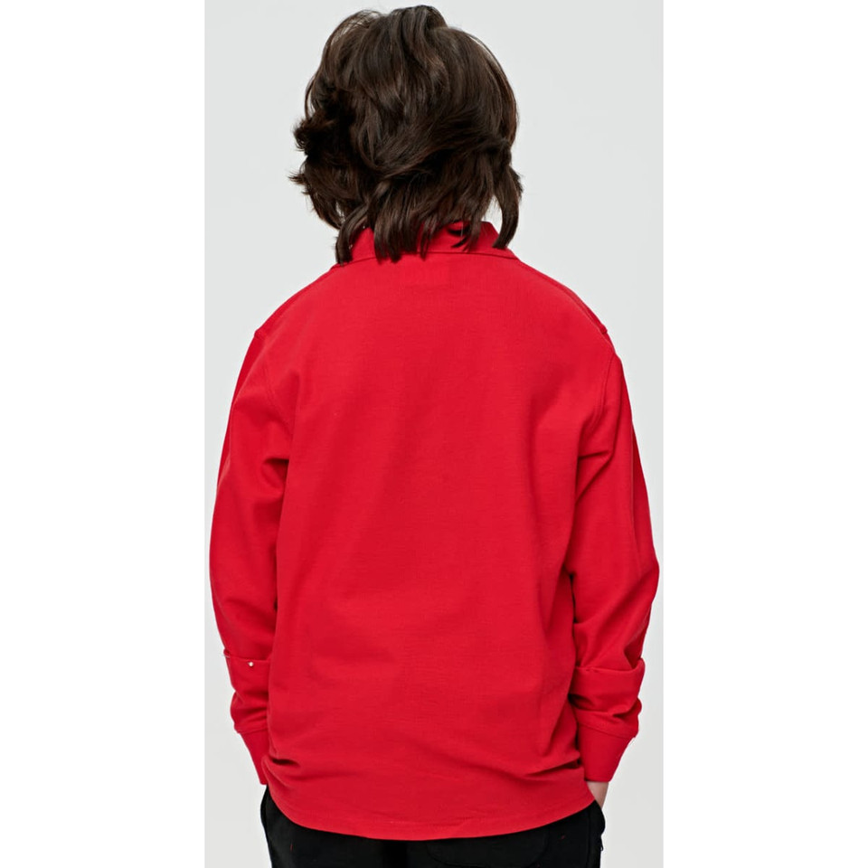 Kids' 240gsm Poly/Cotton Pique L/S Polo