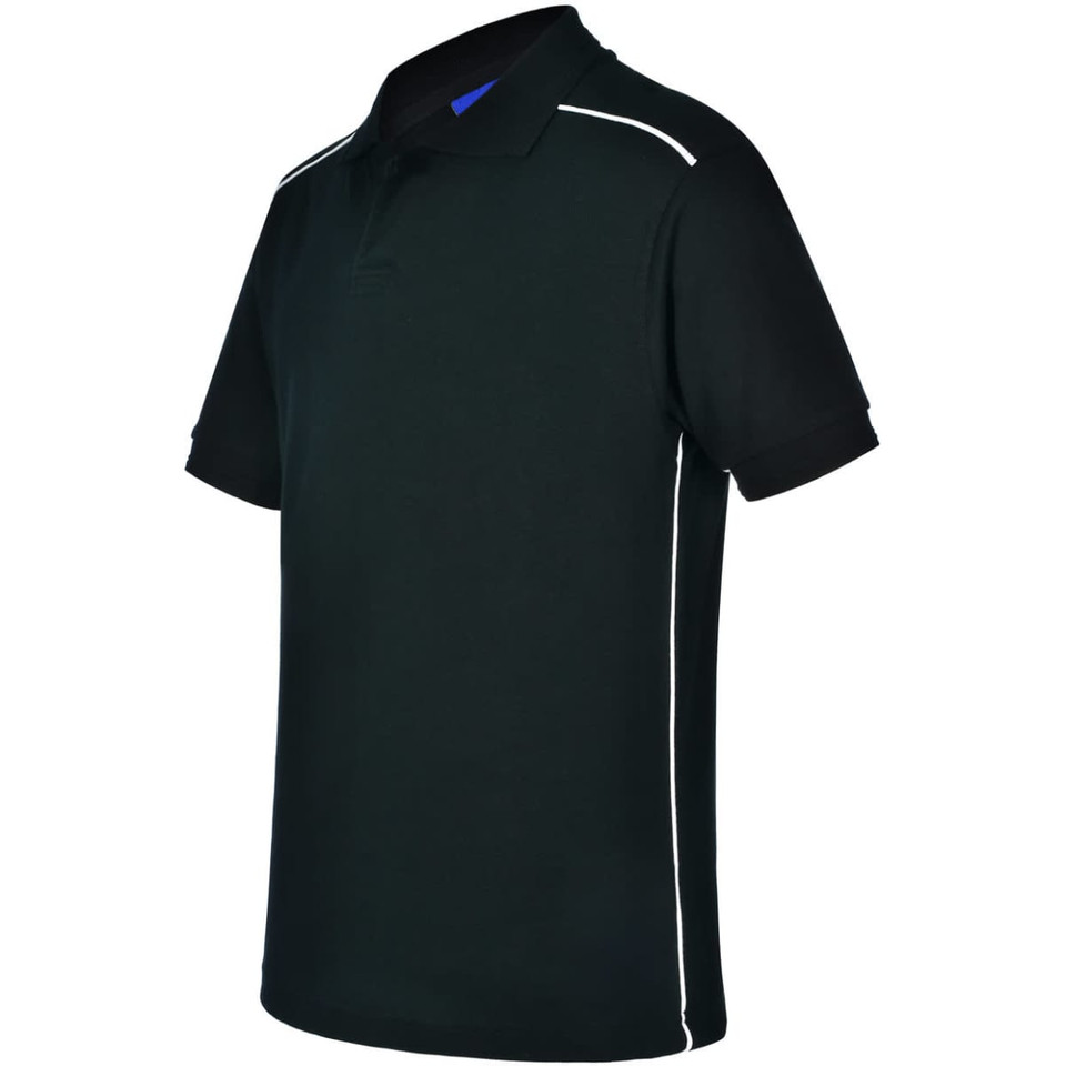 Men's pure cotton contrast piping