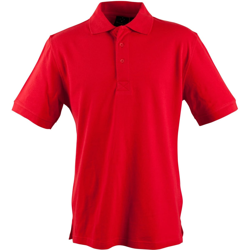 mens S/S pique polo