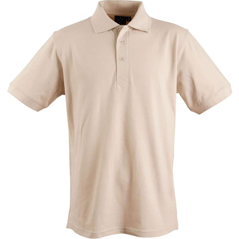 mens S/S pique polo
