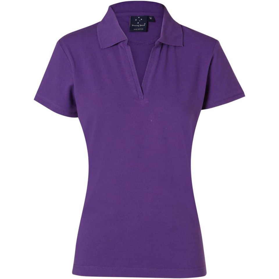 ladies S/S pique polo