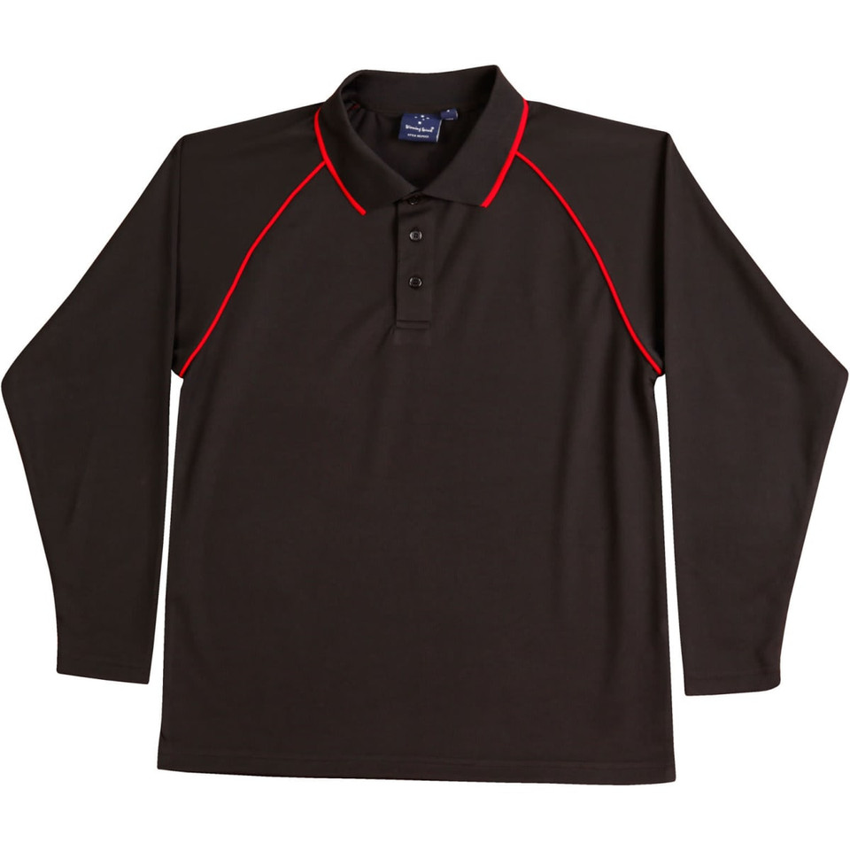 Men's cooldry raglan L/S polo