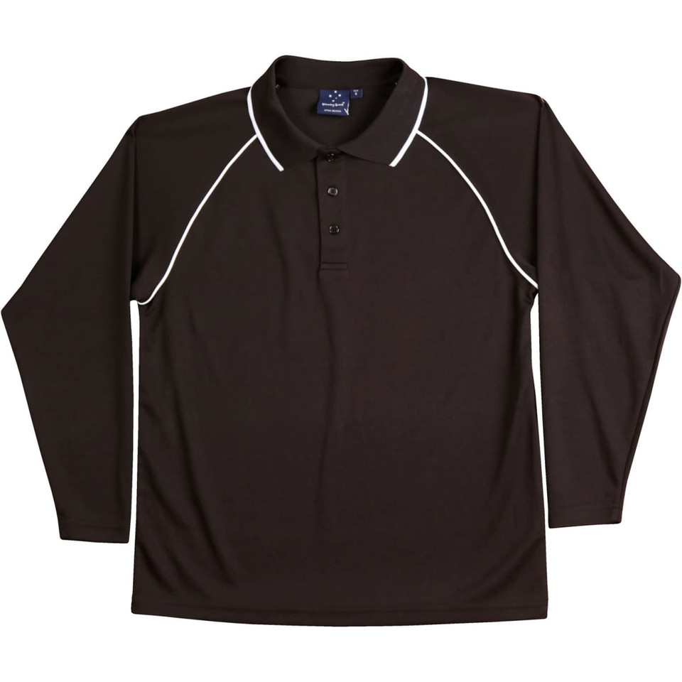 Men's cooldry raglan L/S polo