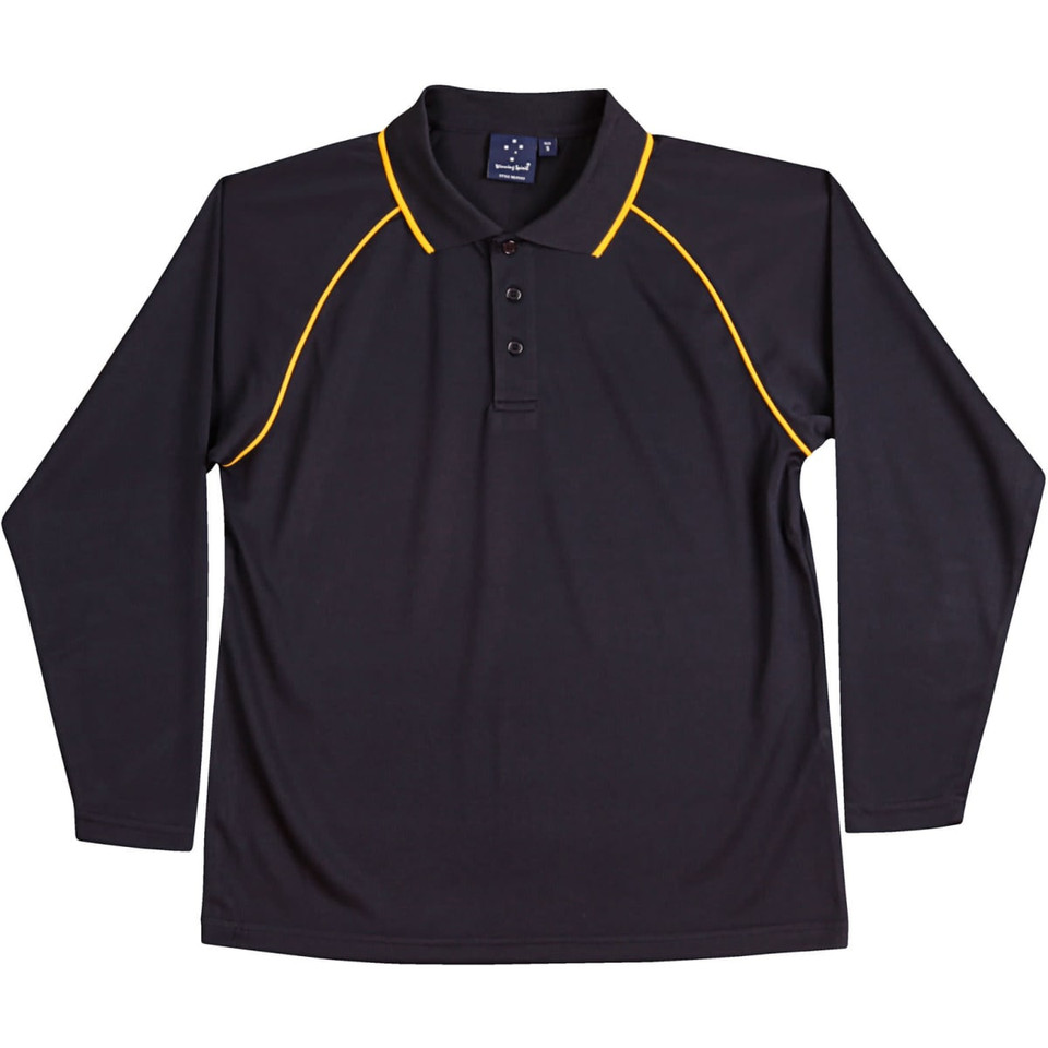 Men's cooldry raglan L/S polo