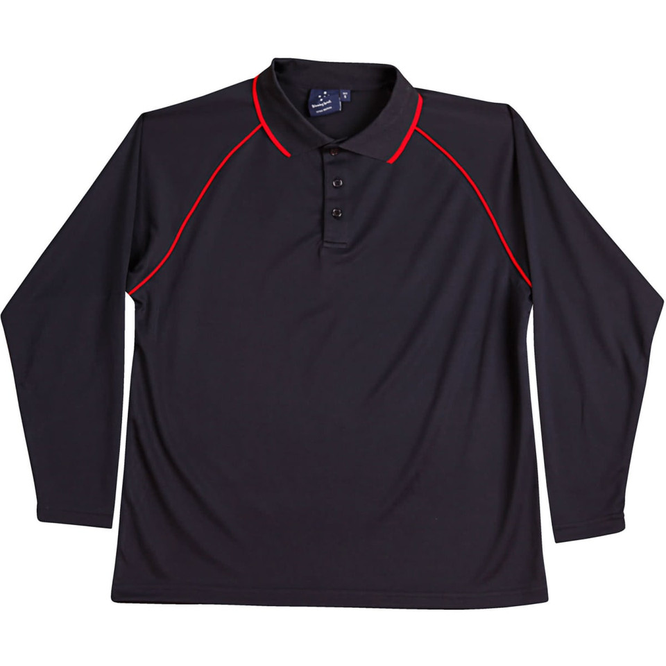 Men's cooldry raglan L/S polo