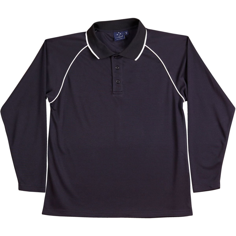 Men's cooldry raglan L/S polo