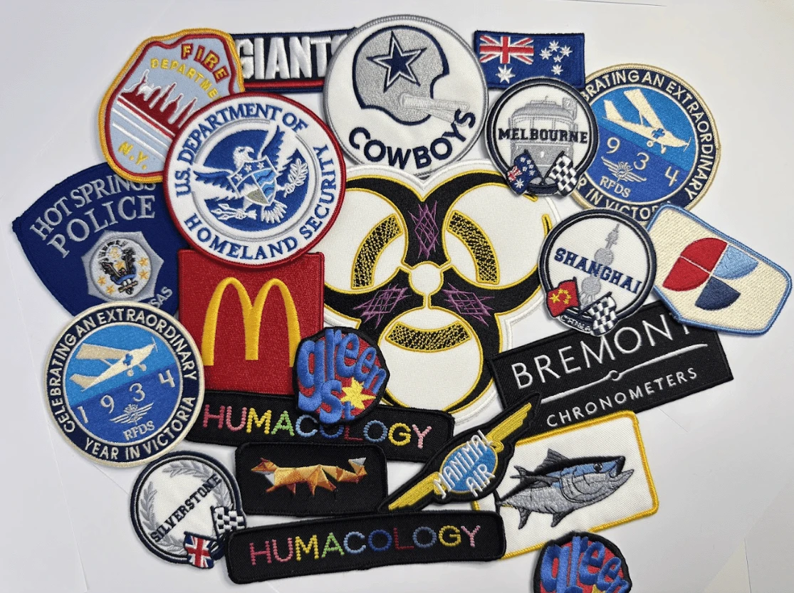 Custom embroidered patches