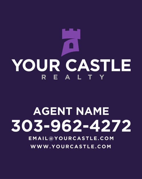 #6 Your Castle Realty Default Panel 24''W x 30''H - Purple