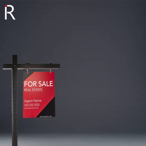Real Estate Sign Post - Black - 6' Tall
