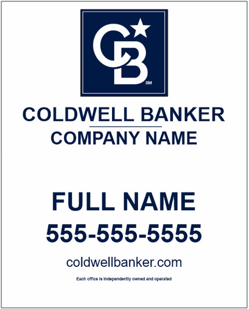 CB Yard Sign -  White