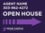 YCR - 24''W x 18''H Directional Open House Sign