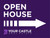 YCRE - 24"Wx18''H Generic Directional Open House Sign