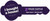 YCR Key Shaped Sign, 29''W x12''H - "I bought a house!" - Purple