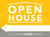 CHR 24''W x 18''H Directional Open House Sign