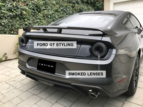 Raxiom Halo LED Smoked Tail Lights with Gloss Black Housing - 393827