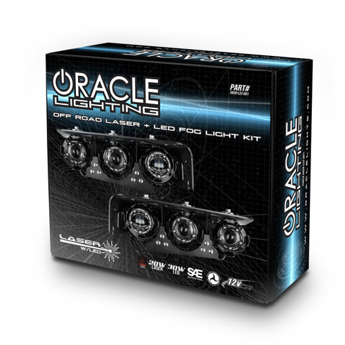 Oracle Lighting 21-24 Ford Bronco Off Road Laser and LED Fog Light Kit for Steel Bumper - 5928-LZZ-001 Photo - in package