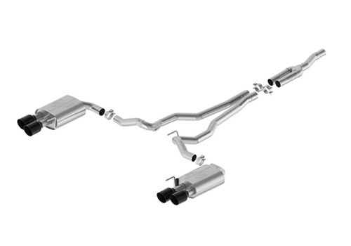 Ford Racing 2024 Mustang 2.3L Extreme Non-Active Cat-Back Exhaust w/GT Valance - Black Tip - M-5200-M2EBV User 1