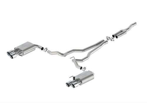 Ford Racing 2024 Mustang 2.3L Touring Non-Active Cat-Back Exhaust w/GT Valance - Chrome Tip - M-5200-M2TCV User 1