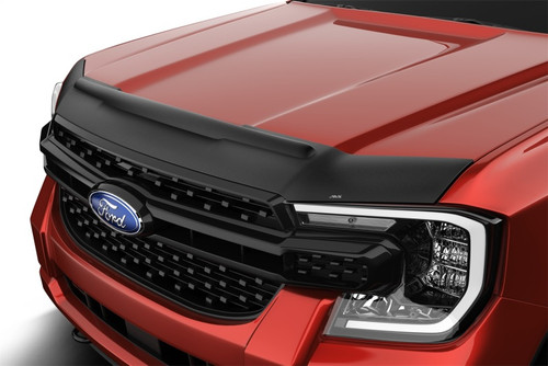 AVS 2024 Ford Ranger Aeroskin II Textured Low Profile Hood Shield - Black - 436266 Photo - Primary