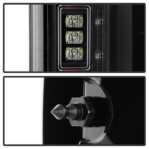 Spyder 21-23 Ford F150 (Halogen w/ Blind Spot) Full LED Tail Lights - Black (ALT-YD-FF15021HALBS-BK) - 5088789 Photo - Unmounted