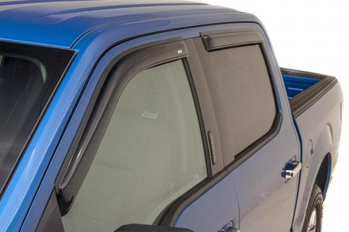 AVS Ventvisor Dark Smoke, Front and Rear Window Deflectors 94974 (2015-2023 F-150 SuperCab, 2017-2023 F-250 SuperCab)
