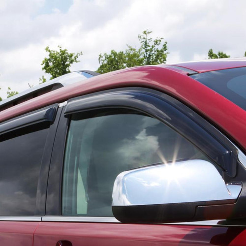 AVS Ventvisor Dark Smoke, Front and Rear Window Deflectors 94974 (2015-2023 F-150 SuperCab, 2017-2023 F-250 SuperCab)