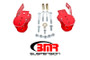 BMR Suspension Bolt-On Rear Lower Control Arm Relocation Brackets, Red - CAB005R