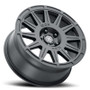 ICON Ricochet 17x8, 5x4.5in, 38mm Offset, 6in BS, Satin Black Wheel - 7017806560SB