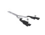 MBRP 2024+ Ford Mustang 5.0L Blk Alum. SS 3in Cat-Back Exhaust w/ Quad Blk Tips (Valve Delete) - S7282BLK Photo - Primary