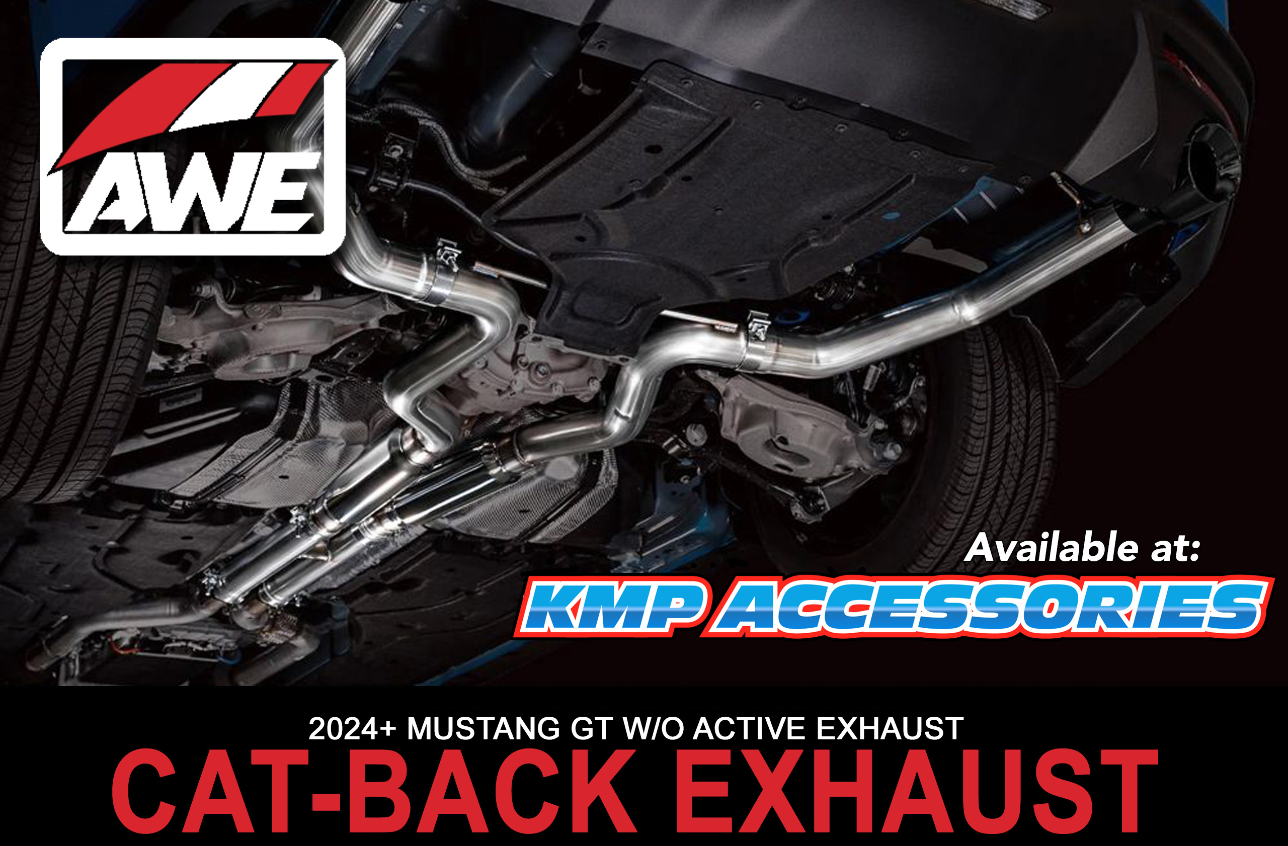 AWE Track Edition Cat-Back Exhaust: Amplify Your 2024 Mustang GT Fastback