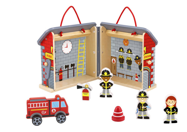 Fire station Playset Carrybox