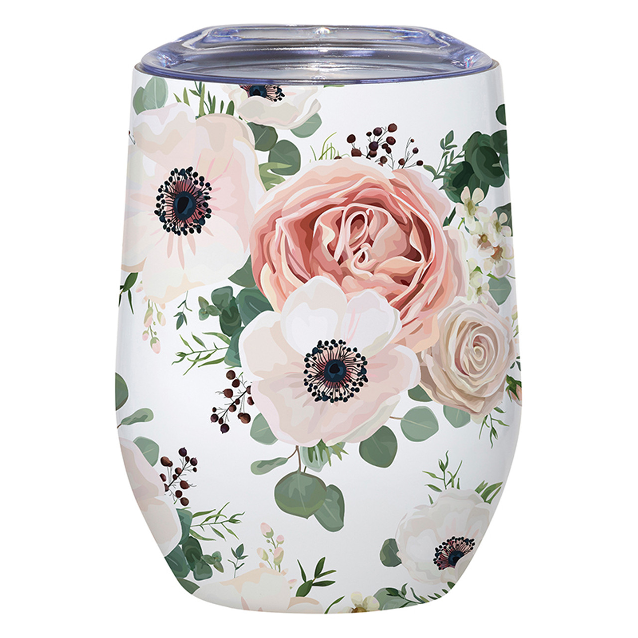 Floral Wine Bottle & Tumbler Sublimation