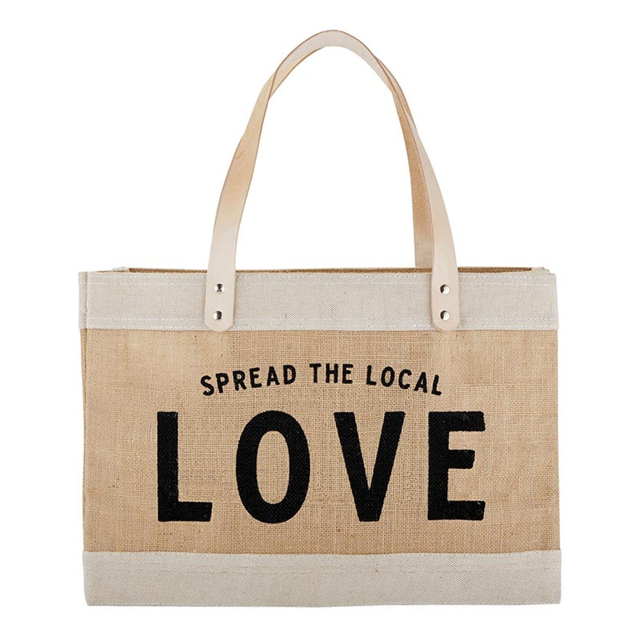 Support Local Shop Small Canvas Tote Bag l Market Tote Bag