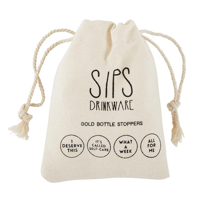 Sips Bottle Stoppers 4pk - Thumbnail 3