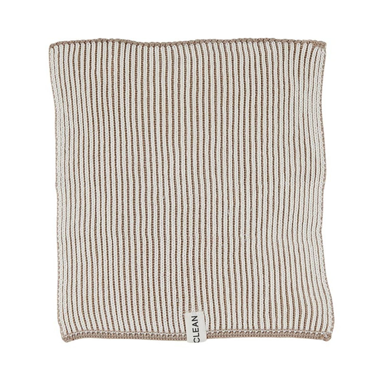 Knit Dish Towel - Ivory/Black - Santa Barbara Design Studio