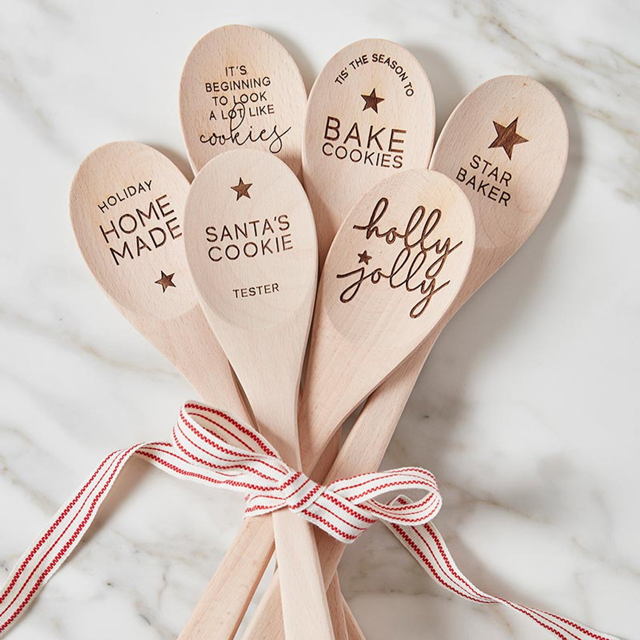 Wooden Baking Spoons - Bake Cookies