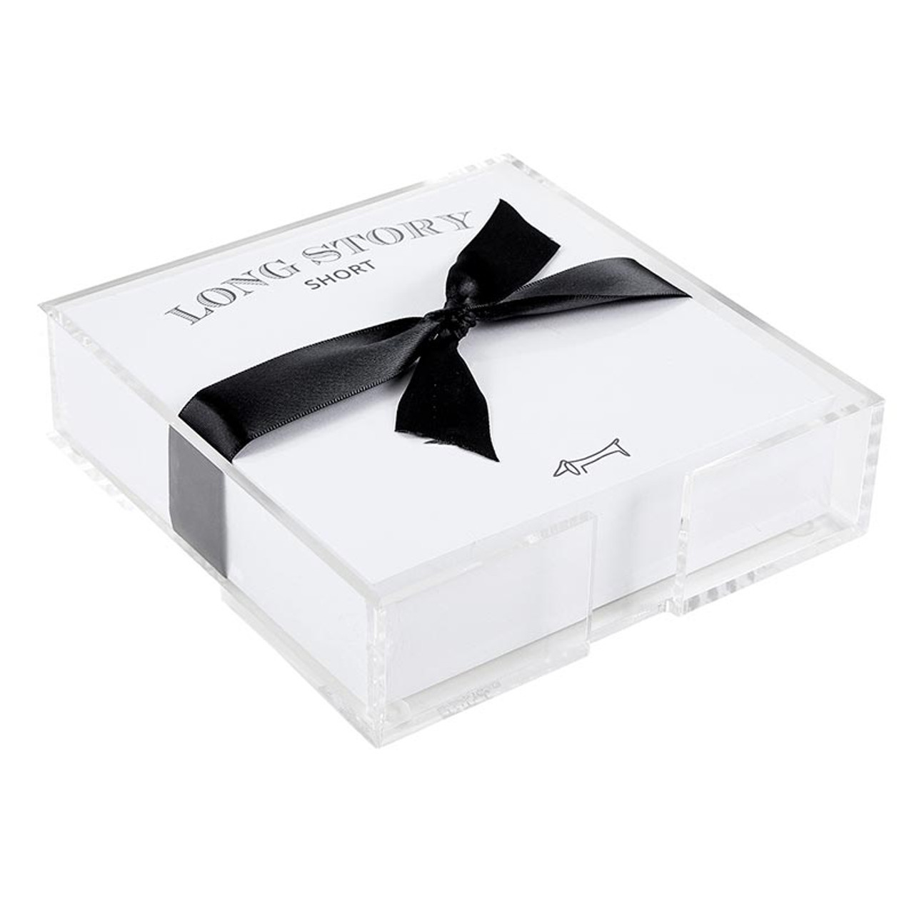 Square Notepaper with Acrylic Tray - Long Story Short - [Consumer]Santa ...