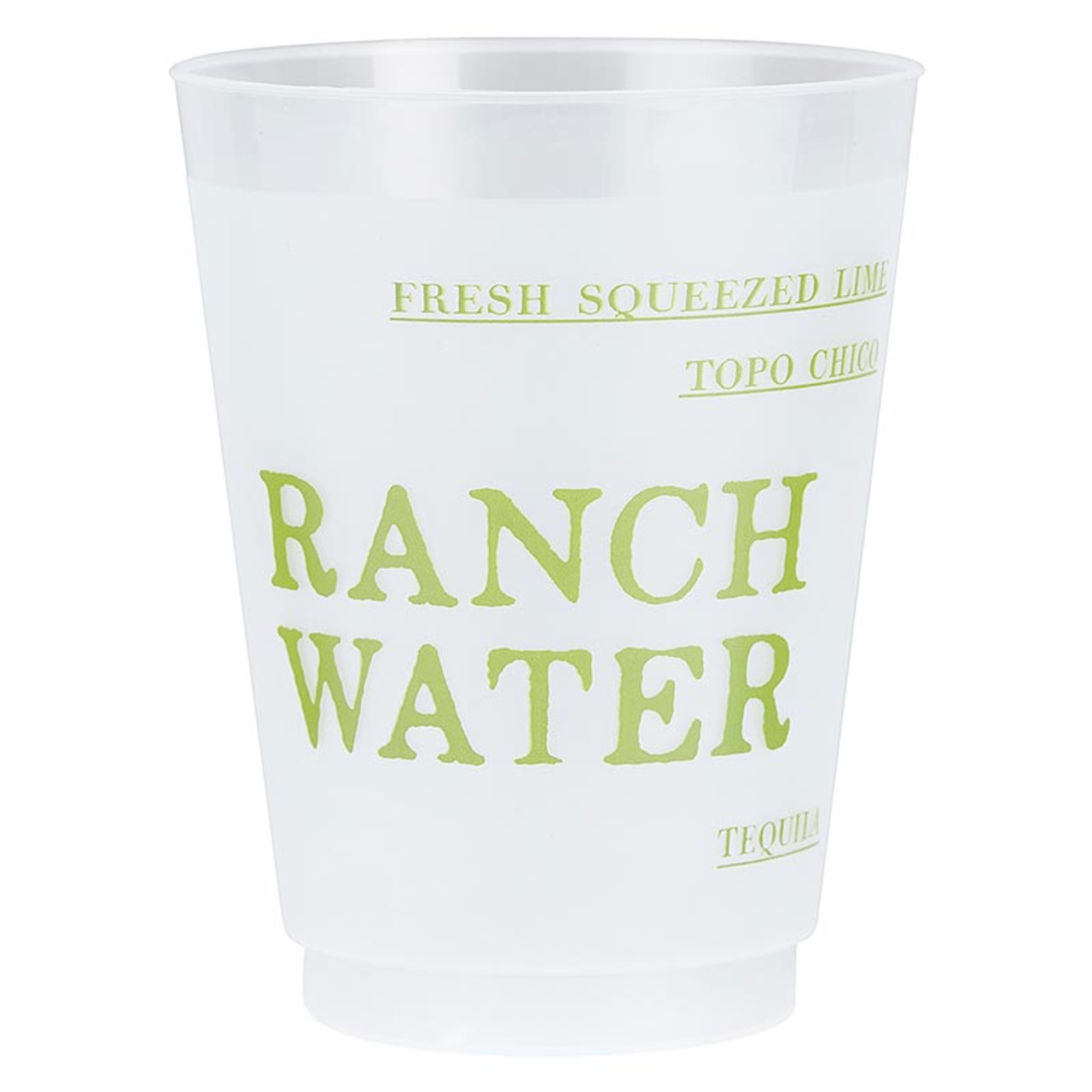 Ranch Water Recipe Reusable Cups - Pack of 10 – citysupplyfayetteville