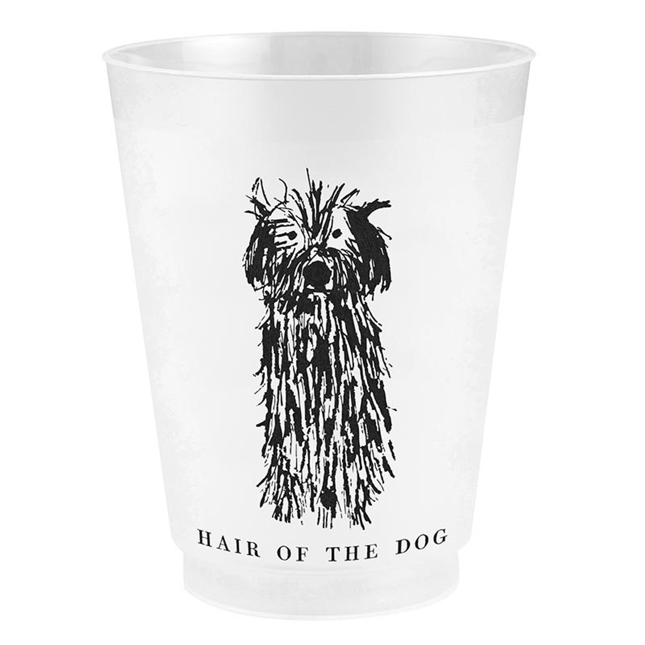 Cute Dog Drinking Glasses, White Dog Mug, Dog Tumbler, Water Glass