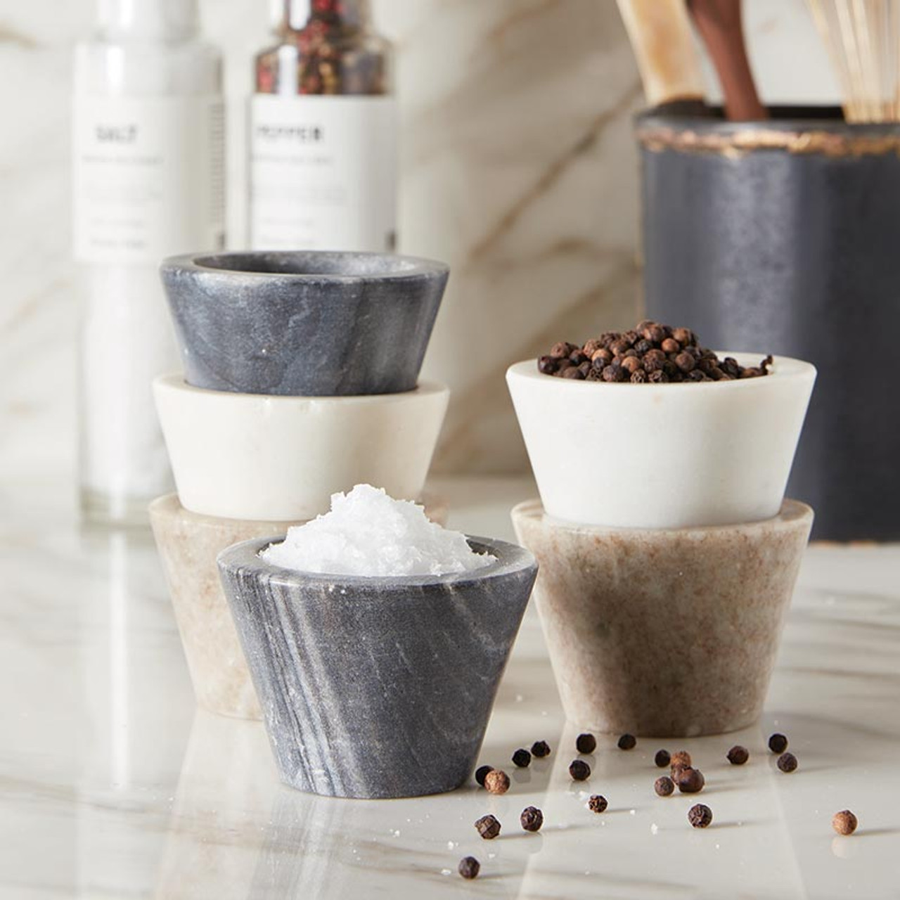 White Marble Pinch Pot - [Consumer]Santa Barbara Design Studio