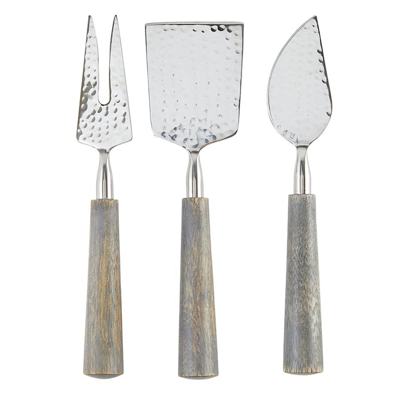Cheese Knife Set Wood Galvanized Metal Farmhouse By Homestead Living
