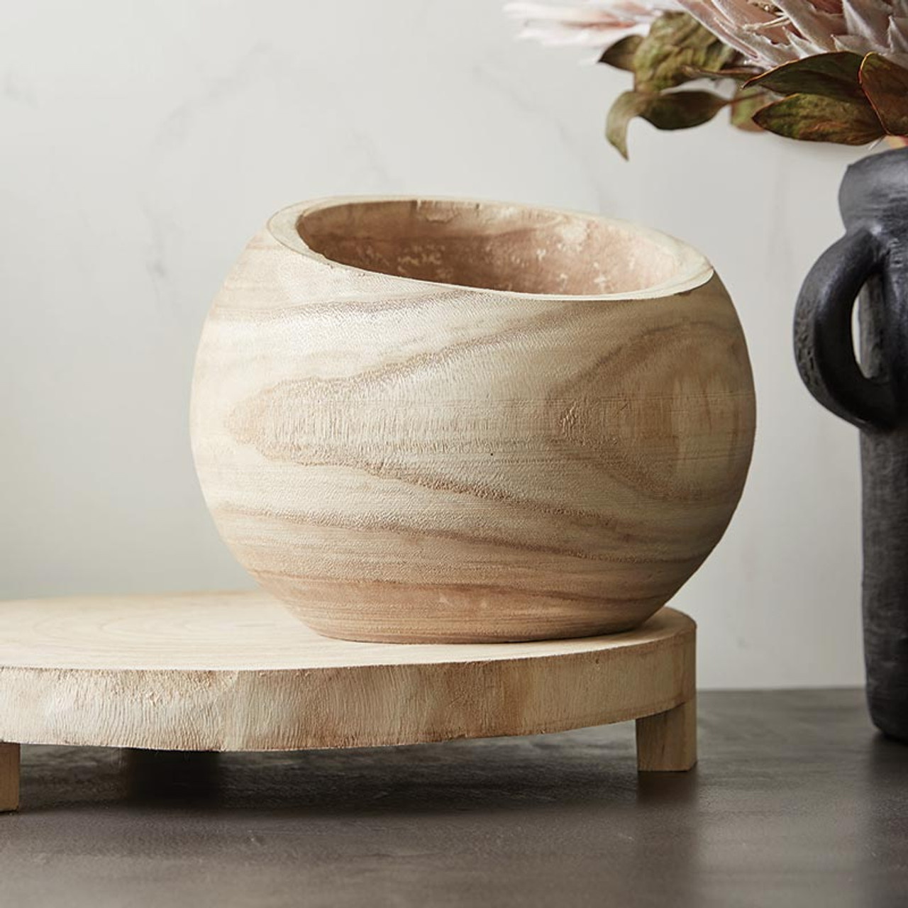 Wood + Enamel Tray - Medium - Santa Barbara Design Studio