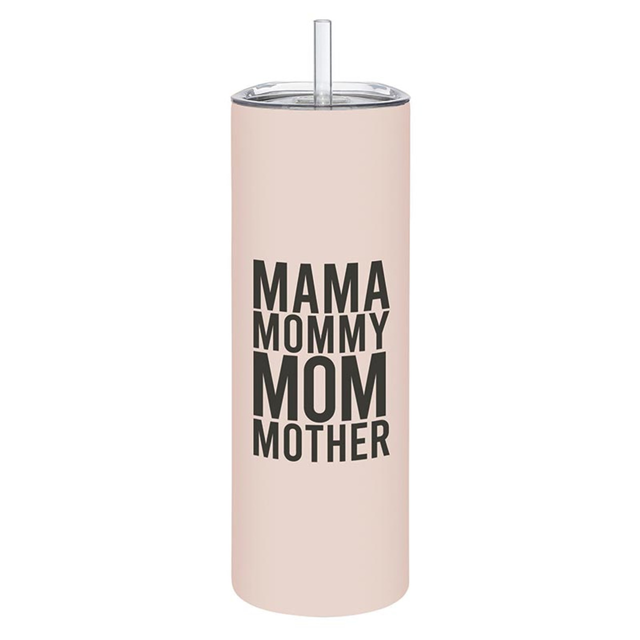 Mama Themed Designs 16oz Glass Tumbler w/ Bamboo Lid & Straw