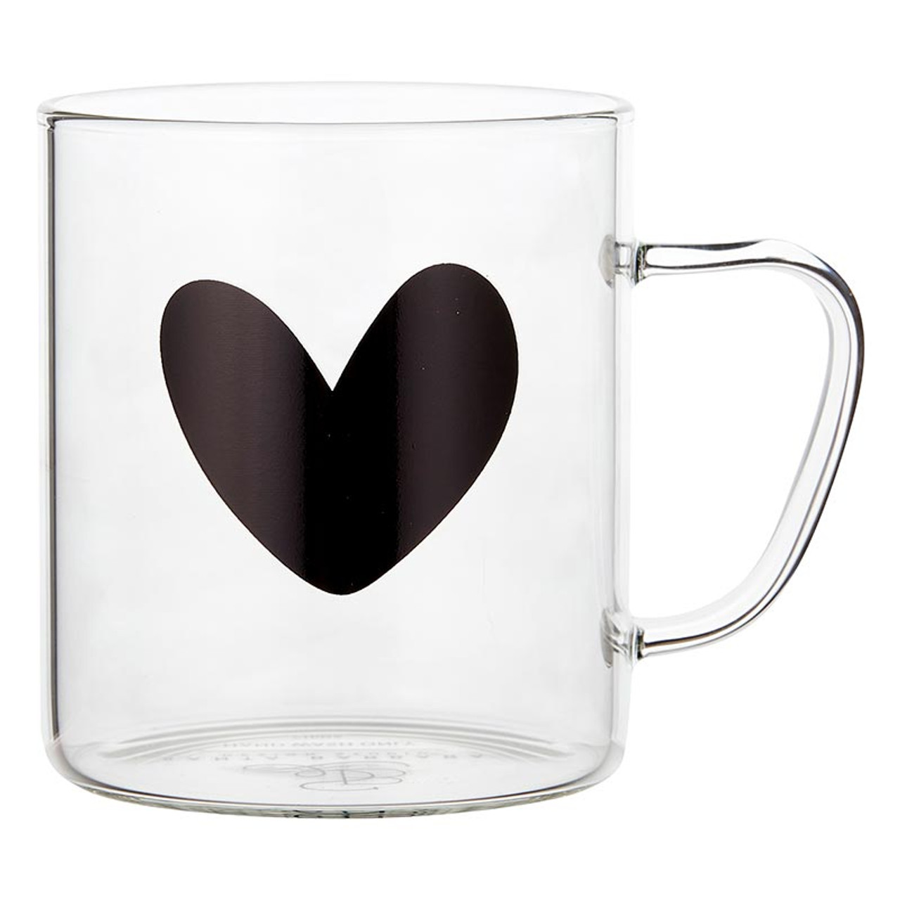 Glass coffee to go cup, Black